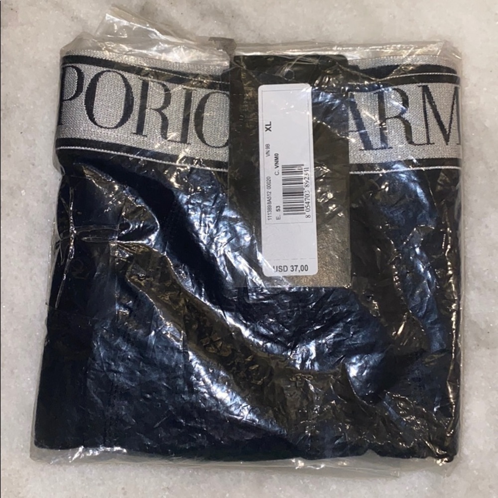 Emporio Armani Boxer Briefs -Black -XL NWT
